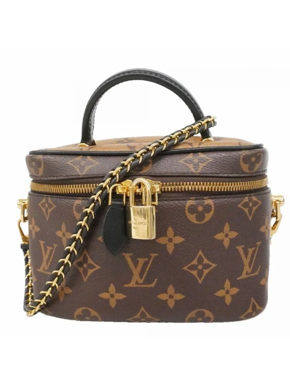Louis Vuitton Vanity Bag Monogram Reverse Nvpm Brown 2-Way
